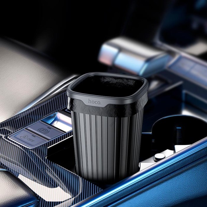 Автомобільний контейнер для сміття HOCO ZP12 Flash car trash can 800 ml Black
