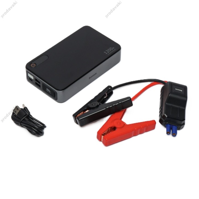  Пусковий зарядний пристрій бустер Baseus Super Energy Pro+ Car Jump піковий 1200A 12000 mAh Black C00245700111-00