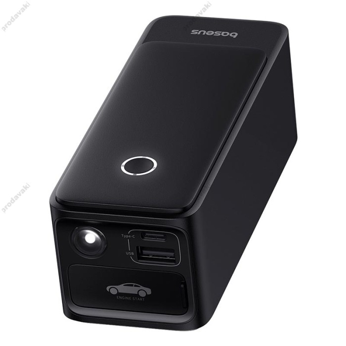 Пусковий зарядний пристрій бустер Baseus Super Energy Alpha Series Jump Starter піковий 600A 6000 mAh Black C00259200121-00