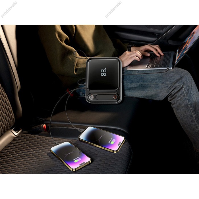 Пусковий зарядний пристрій бустер Baseus Super Energy Ultra Jump Starter піковий 3000A 26800 mAh Black C00251400111-00