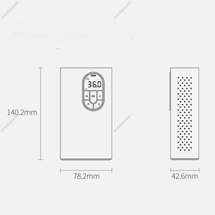 Автомобільний компресор насос Baseus Energy Source Inflator Pump 7500 mAh Grey (CRCQB02-0A)