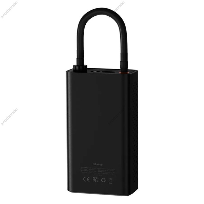 Автомобільний компресор насос Baseus Energy Source Inflator Pump 7500 mAh Black (CRNL040001)