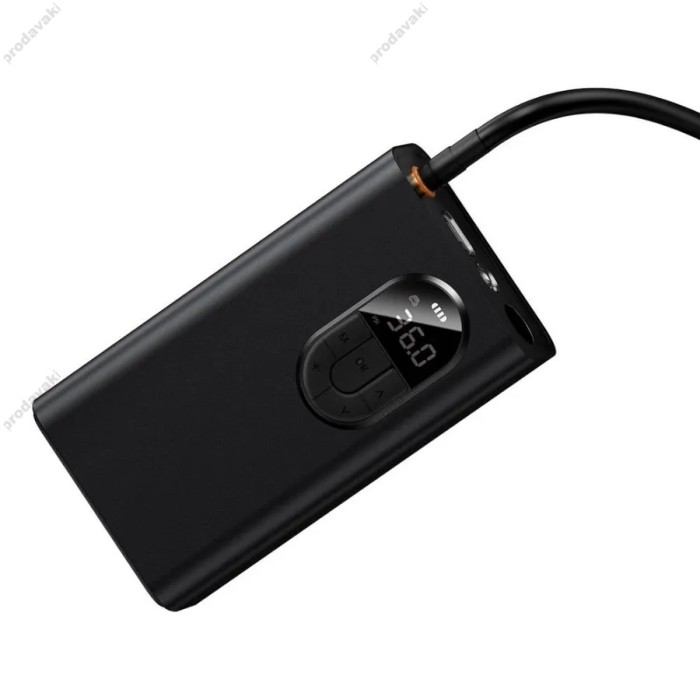 Автомобільний компресор насос Baseus Energy Source Inflator Pump 7500 mAh Black (CRNL040001)
