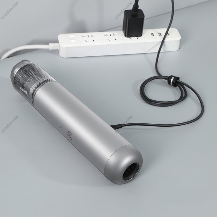 Портативний автомобільний пилосос BASEUS Car Vacuum Cleaner A3 135 Вт Silver CRXCQA3-0S