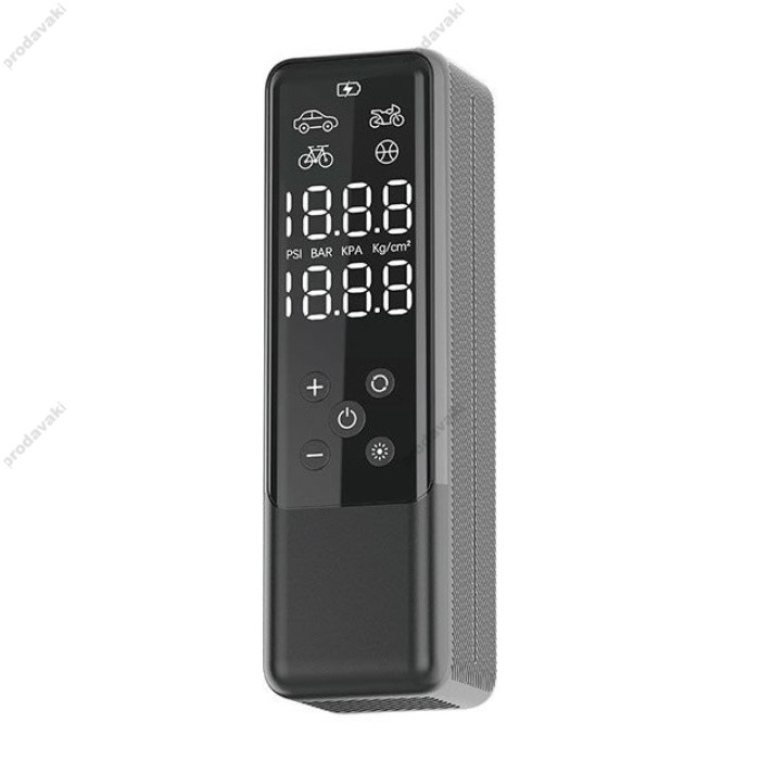 Автомобільний компресор насос Wiwu Wi-Ai001 Multimode Car Inflator Pump 4000 mAh Black