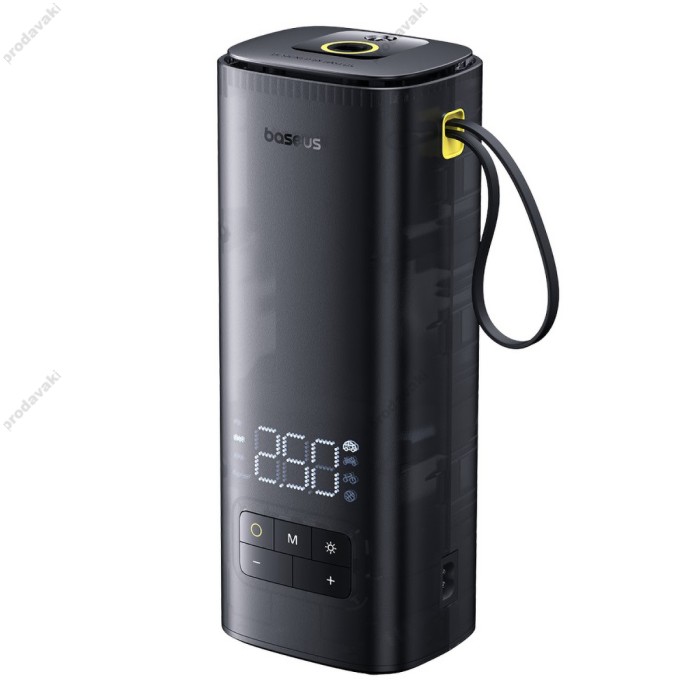 Автомобільний компресор насос Baseus Super Mini Mega Series Double Cylinder Air Inflator Black C11123202111-00