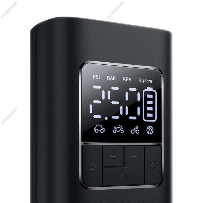 Автомобільний компресор насос Baseus SuperMini Pro Series Wireless Car Inflator 4000 mAh Black C11159300111-00