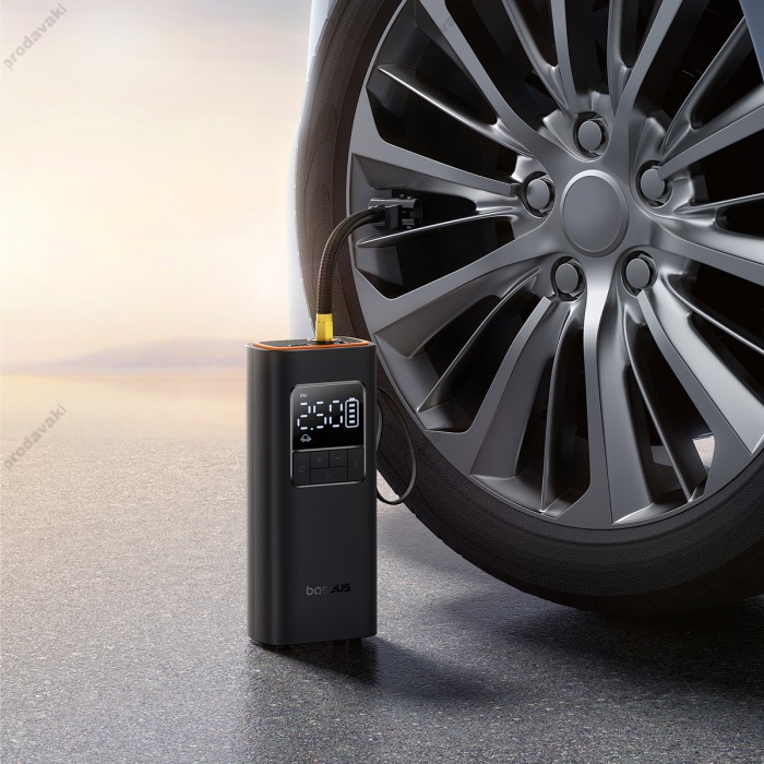 Автомобільний компресор насос Baseus SuperMini Pro Series Wireless Car Inflator 4000 mAh Black C11159300111-00