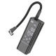 Автомобільний компресор насос Hoco ZP7 Maddy portable smart air pump 5000 mAh Black