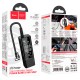 Автомобільний компресор насос Hoco ZP7 Maddy portable smart air pump 5000 mAh Black
