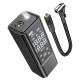 Автомобільний компресор насос Hoco ZP7 Maddy portable smart air pump 5000 mAh Black