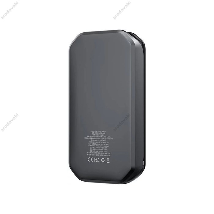 Пусковий зарядний пристрій бустер Baseus Super Energy Pro Car Jump Starter піковий 1000A 12000mAh Black (CRJS03-01)