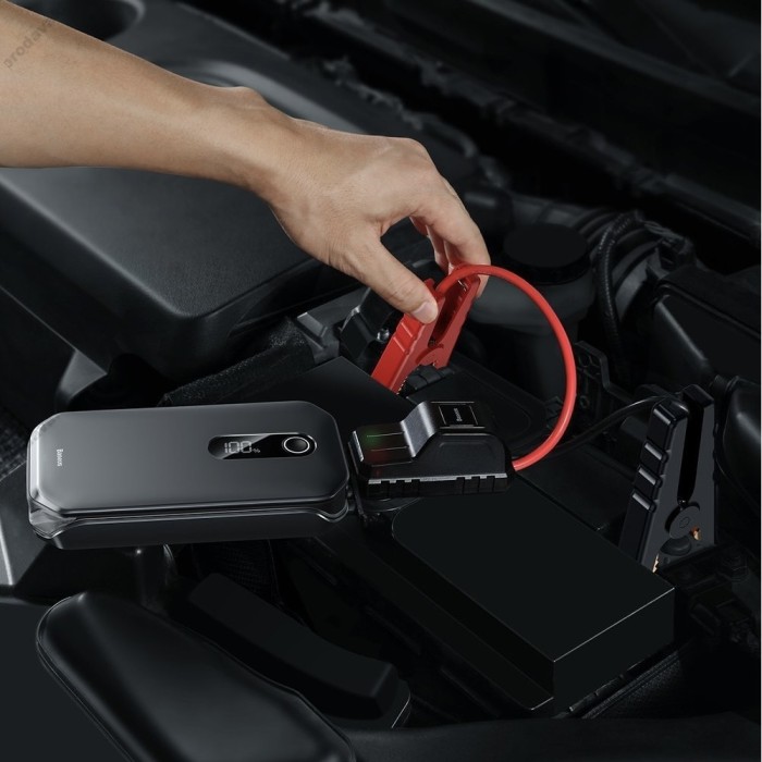 Пусковий зарядний пристрій бустер Baseus Super Energy Pro Car Jump Starter піковий 1000A 12000mAh Black (CRJS03-01)