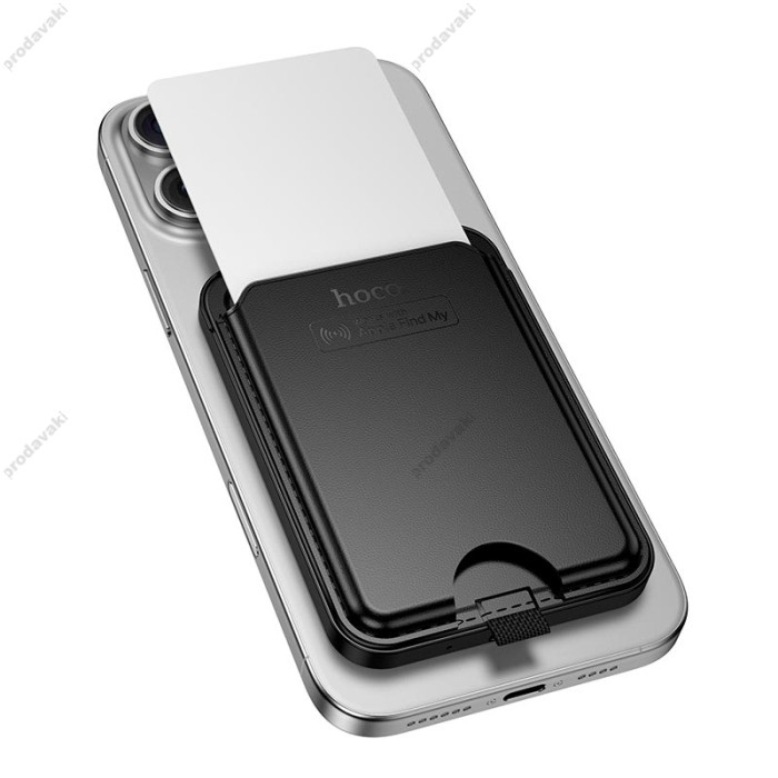 Пошуковий трекер HOCO E91I Tiger smart anti-lost magnetic card holder IOS Black