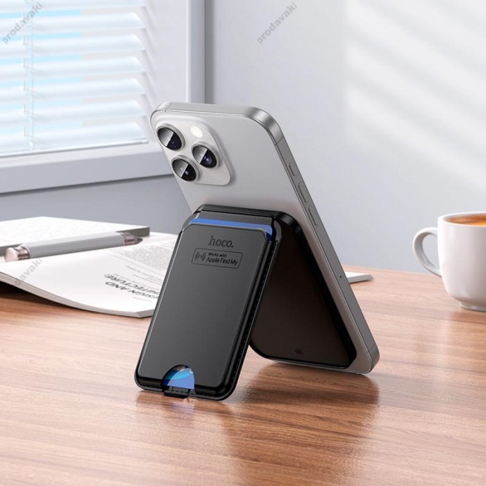 Пошуковий трекер HOCO E91I Tiger smart anti-lost magnetic card holder IOS Black