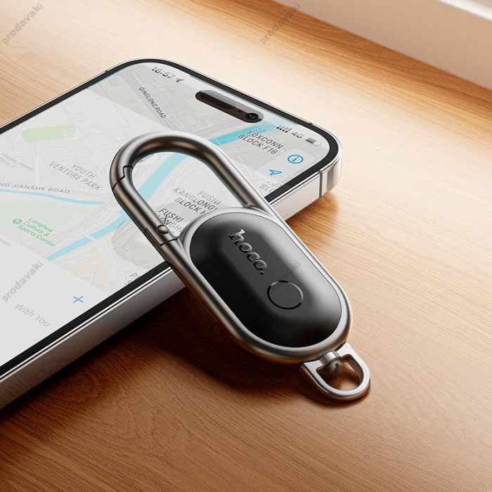 Пошуковий трекер HOCO E91J Tiger smart anti-lost (keychain) IOS Black