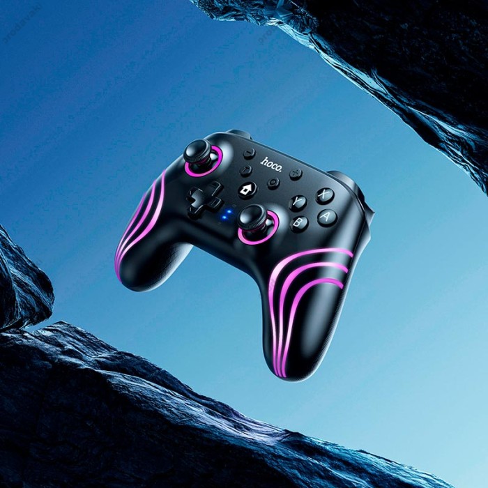 Джойстик ігровий контролер HOCO GA2 Unicorn Switch/Switch2/PC Multi-function Wireless Game Controller Black