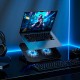 Підставка для ноутбука та MacBook Hoco GA4 Jade laptop cooling stand RGB 12-17" Black