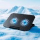 Підставка для ноутбука та MacBook Hoco GA4 Jade laptop cooling stand RGB 12-17" Black
