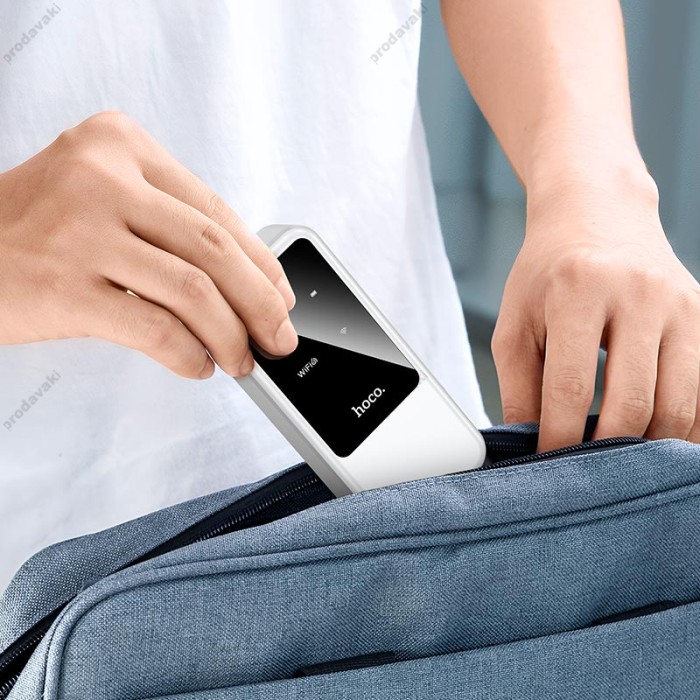 Роутер маршрутизатор Hoco HI42 Mobile portable 4G WIFI6 White