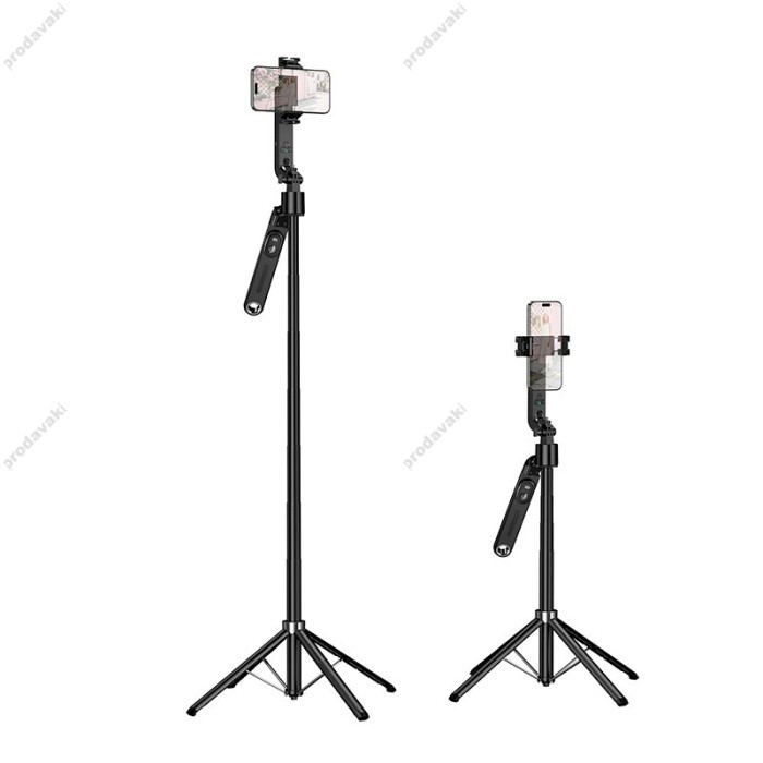 Монопод-трипод HOCO K32 Soporte smart live broadcast holder 1.81m Black