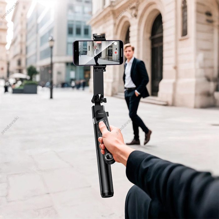 Монопод-трипод HOCO K32 Soporte smart live broadcast holder 1.81m Black