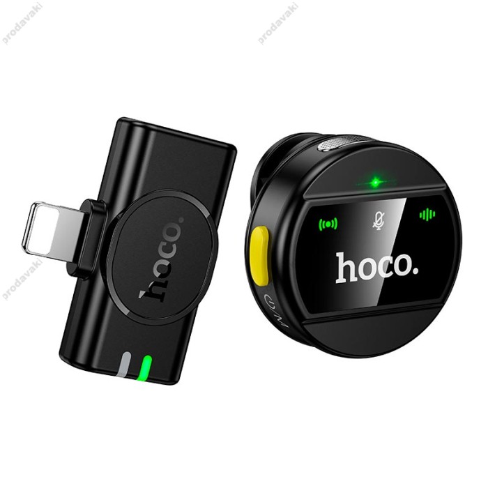 Бездротовий мікрофон Hoco L21 Charm iPhone Lightning wireless microphone Black