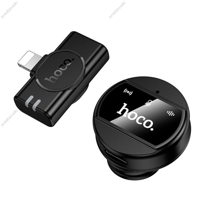 Бездротовий мікрофон Hoco L21 Charm iPhone Lightning wireless microphone Black