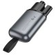 Автомобільний молоток - ніж для ремнів безпеки Hoco ZP15 King car safety hammer Grey