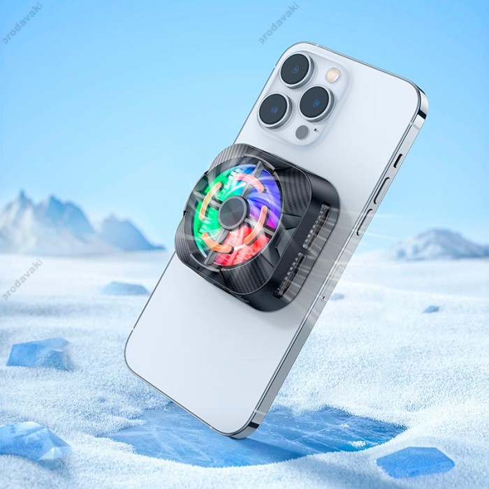 Кулер для телефону BOROFONE BG15 Travel magnetic phone radiator Black