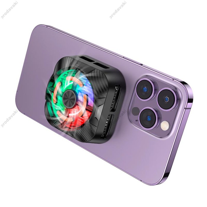 Кулер для телефону BOROFONE BG15 Travel magnetic phone radiator Black