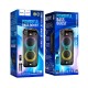 Портативна колонка система караоке Bluetooth Hoco DS58 з 2-ма мікрофонами 120W Black