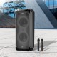 Портативна колонка система караоке Bluetooth Hoco DS58 з 2-ма мікрофонами 120W Black