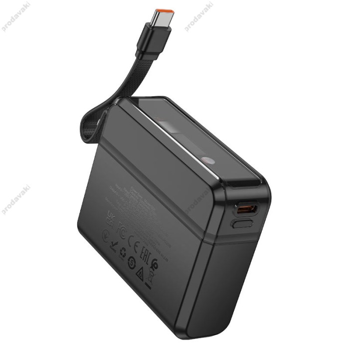 Повербанк портативний акумулятор Power Bank Hoco Q38 Excellent 20W 10000 mAh Black