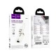 Мережевий адаптер HOCO UA41 Crystal ethernet adapter USB to RJ45 100 Mbps 0.145m White-gold