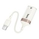Мережевий адаптер HOCO UA41 Crystal ethernet adapter USB to RJ45 100 Mbps 0.145m White-gold