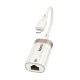Мережевий адаптер HOCO UA41A Crystal ethernet адаптер Lightning to RJ45 100 Mbps 0.145m White-gold
