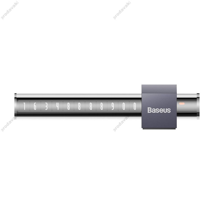 Автовізитка тимчасова карта паркування Baseus Parking Number Plate Tint Grey CNHM020014
