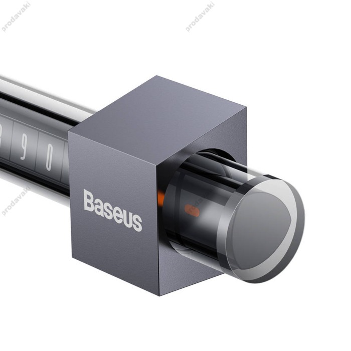 Автовізитка тимчасова карта паркування Baseus Parking Number Plate Tint Grey CNHM020014
