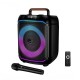 Портативна колонка Bluetooth Hoco DS72 Ship outdoor RGB BT5.0 FM/USB/AUX/TF 20W Black