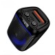 Портативна колонка Bluetooth Hoco DS72 Ship outdoor RGB BT5.0 FM/USB/AUX/TF 20W Black