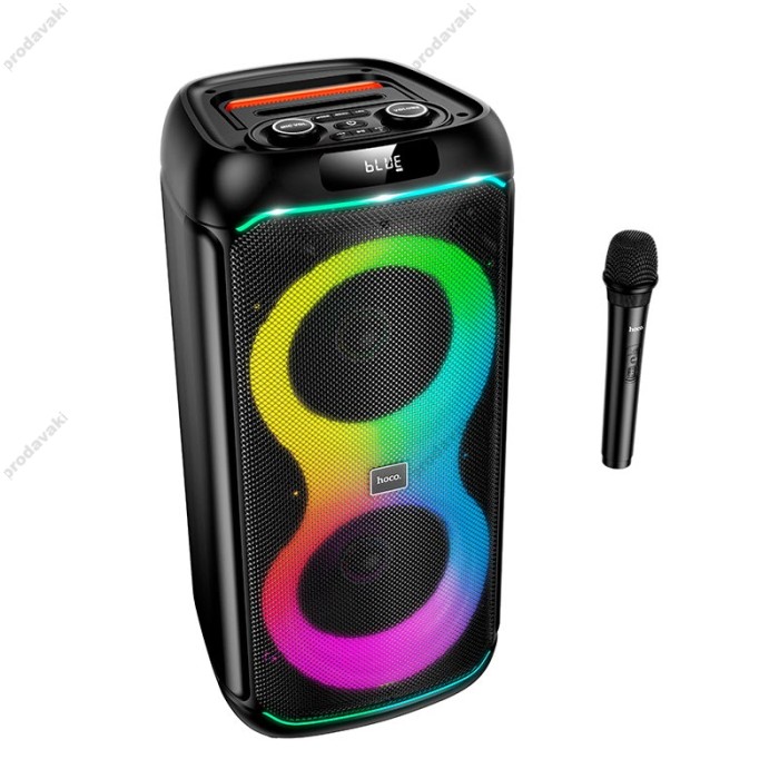 Портативна колонка Bluetooth Hoco DS73 Sound outdoor RGB BT5.0 FM/USB/AUX/TF 40W Black