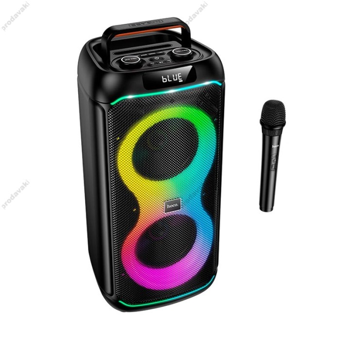 Портативна колонка Bluetooth Hoco DS74 Sound outdoor RGB BT5.0 FM/USB/AUX/TF 40W Black