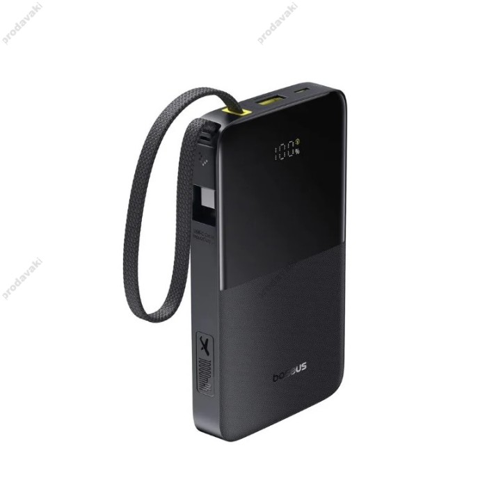 Повербанк портативний акумулятор Power bank Baseus EnerFill FC51 Bipow2 Pro Digital Display 22.5W 10000 mAh Black E0027600