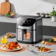 Аерогриль HOCO HE21 air fryer with touch screen and window 8L 1700W Black