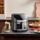 Аерогриль HOCO HE21 air fryer with touch screen and window 8L 1700W Black