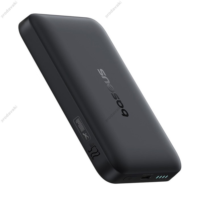 Повербанк портативний акумулятор Power bank Baseus EnerFill FM11 Ultra-Mini Magnetic 22.5W 10000 mAh Black P1008210E123-00