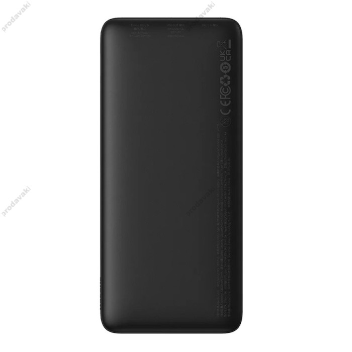 Повербанк портативний акумулятор Power bank Baseus Airpow 20W 10000 mAh Black PPQD090001