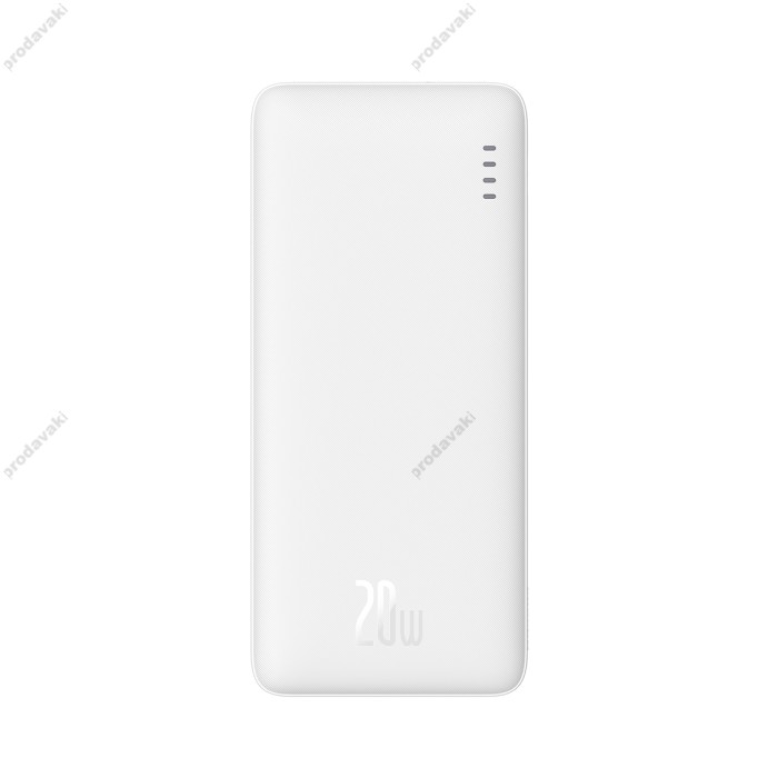 Повербанк портативний акумулятор Power bank Baseus Airpow 20W 10000 mAh White PPQD090002