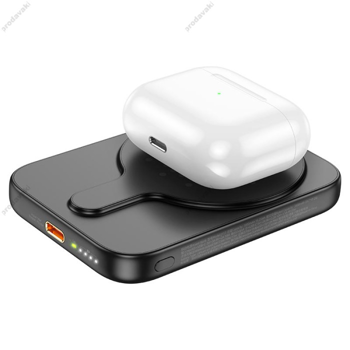 Повербанк портативний акумулятор Power bank Hoco J117 Esteem MagSafe магнітний 20W 5000 mAh Black